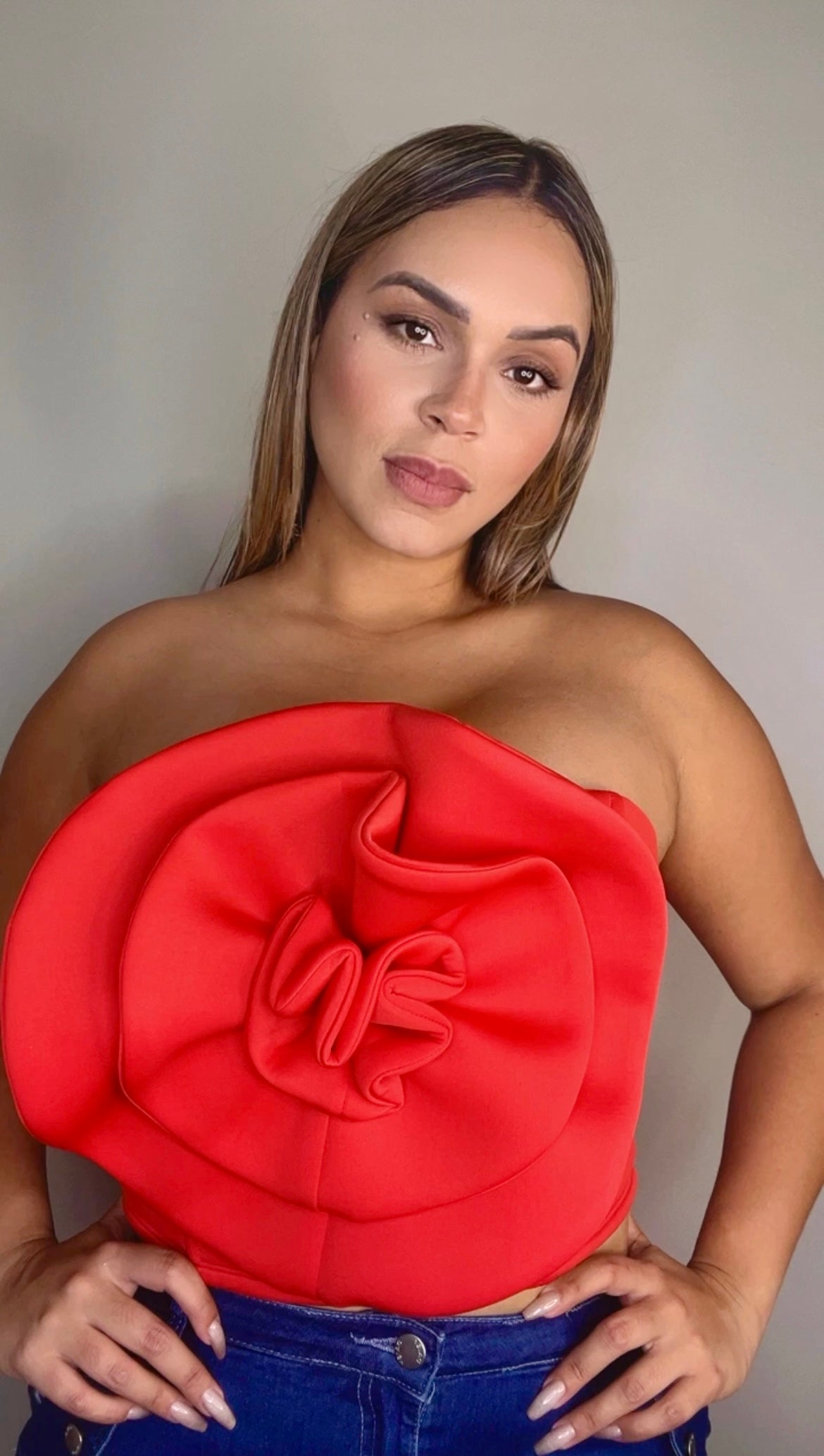 Red Flower Top